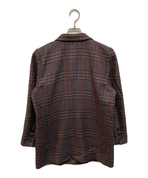 LELIAN（レリアン）LELIAN (レリアン) ツイードダブルジャケット グレー サイズ:9の古着・服飾アイテム