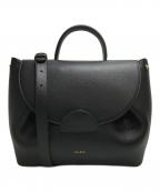 POLENEポレーヌ）の古着「ヌメロ・アンレザーショルダーバッグ」｜ブラック