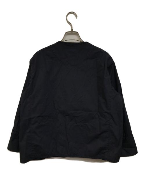 DANTON（ダントン）DANTON (ダントン) カラーレスショートジャケット ネイビー サイズ:34の古着・服飾アイテム