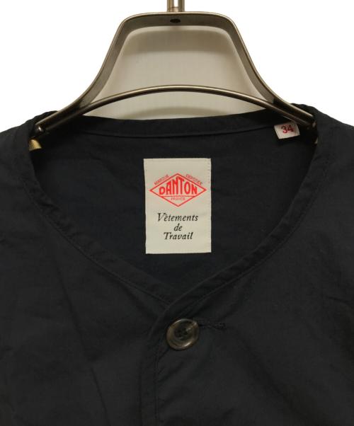 DANTON（ダントン）DANTON (ダントン) カラーレスショートジャケット ネイビー サイズ:34の古着・服飾アイテム