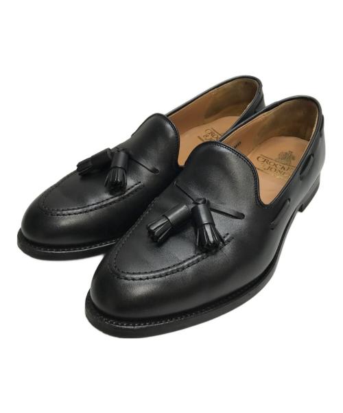Crockett & Jones（クロケット＆ジョーンズ）Crockett & Jones (クロケット＆ジョーンズ) タッセルローファー ブラック サイズ:７1/2の古着・服飾アイテム