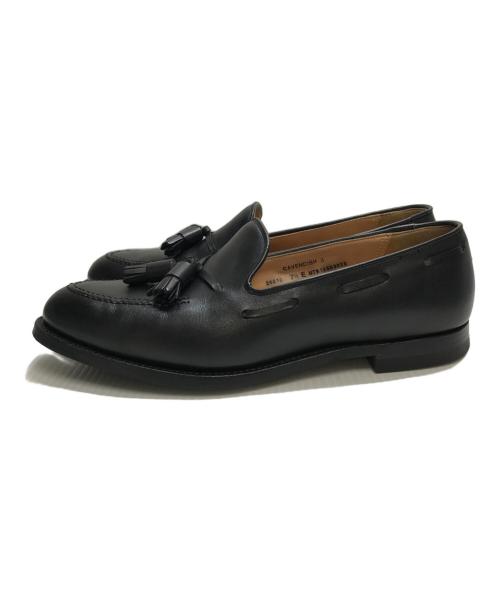 Crockett & Jones（クロケット＆ジョーンズ）Crockett & Jones (クロケット＆ジョーンズ) タッセルローファー ブラック サイズ:７1/2の古着・服飾アイテム