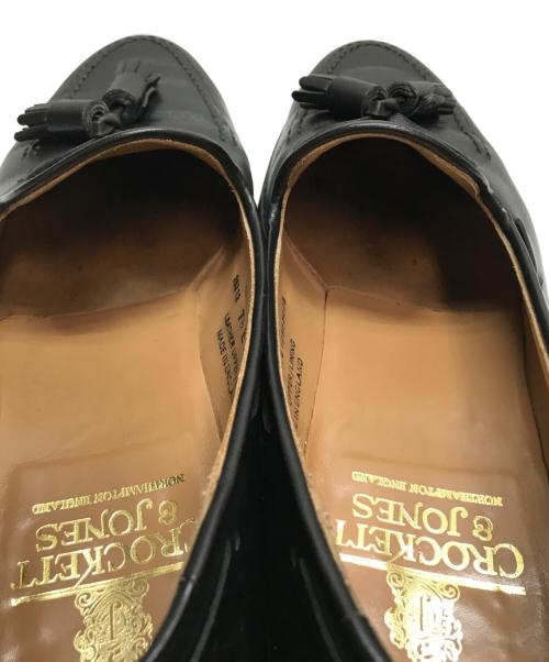 Crockett & Jones（クロケット＆ジョーンズ）Crockett & Jones (クロケット＆ジョーンズ) タッセルローファー ブラック サイズ:７1/2の古着・服飾アイテム