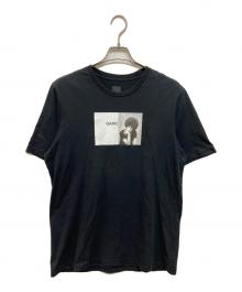 OAMC（オーエーエムシー）の古着「Female Portrait Pattern Cotton T Shirt」｜ブラック