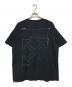 OFFWHITE (オフホワイト) 19AW UNFINISHED S/S OVER TEE ブラック サイズ:M：7000円