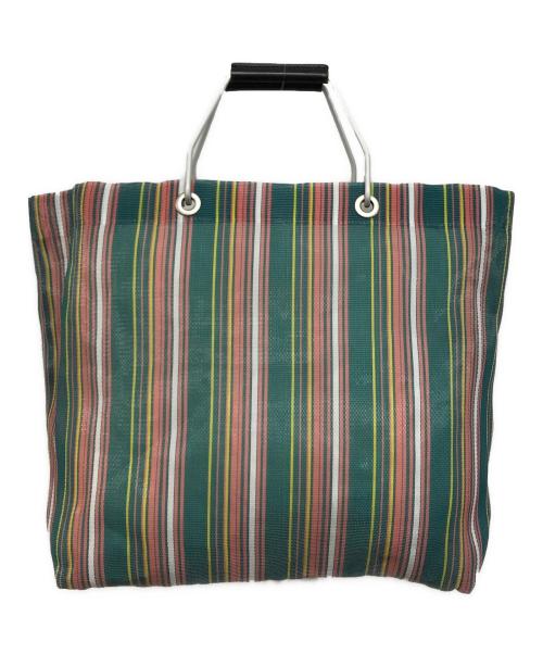 MARNI（マルニ）MARNI (マルニ) market stripe bag ピンク×グリーンの古着・服飾アイテム