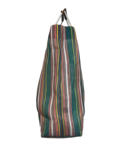 MARNI（マルニ）MARNI (マルニ) market stripe bag ピンク×グリーンの古着・服飾アイテム