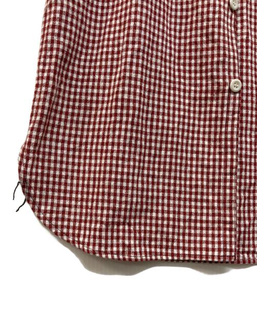 WAREHOUSE（ウエアハウス）WAREHOUSE (ウエアハウス) コットンリネン ワークシャツ レッド サイズ:36の古着・服飾アイテム