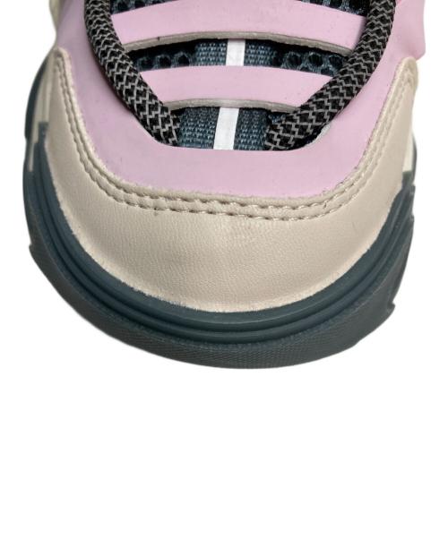 STEVE MADDEN（スティーブマデン）Steve Madden (スティーブマデン) Kingdom ボリュームソールダブルレースアップスニーカー ベージュ×ピンク サイズ:24cmの古着・服飾アイテム
