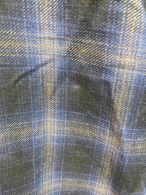 BEAMS（ビームス）BEAMS (ビームス) SUGAR CANE (シュガーケーン) 別注 Crazy Flannel Cheak Shirt ネイビー サイズ:Mの古着・服飾アイテム