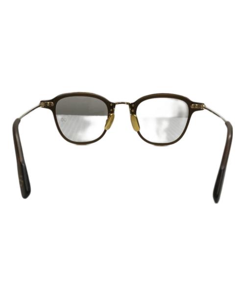 OG×OLIVER GOLDSMITH（オージー・バイ・オリバー・ゴールドスミス）OG×Oliver Goldsmith (オージー・バイ・オリバー・ゴールドスミス) 伊達眼鏡 ブラウン サイズ:46□23-145の古着・服飾アイテム