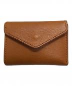 crampクランプ）の古着「イタリアンシュリンクレザーコンパクトウォレット」｜ブラウン