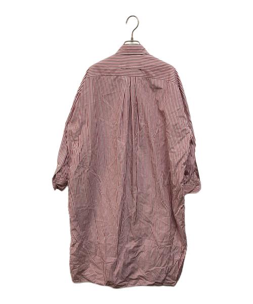 ticca（ティッカ）TICCA (ティッカ) ビッグスクエアシャツワンピース レッド サイズ:Freeの古着・服飾アイテム