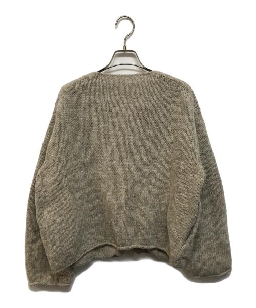 KAGURE（カグレ）kagure (カグレ) ペルークルーネックカーディガン ベージュ サイズ:Freeの古着・服飾アイテム