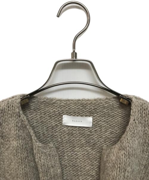 KAGURE（カグレ）kagure (カグレ) ペルークルーネックカーディガン ベージュ サイズ:Freeの古着・服飾アイテム