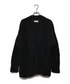KAGUREカグレ）の古着「アルパカ混カーディガン」｜ブラック