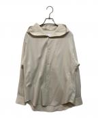 OVERCOATオーバーコート）の古着「ドロップショルダートップウィズフード」｜アイボリー