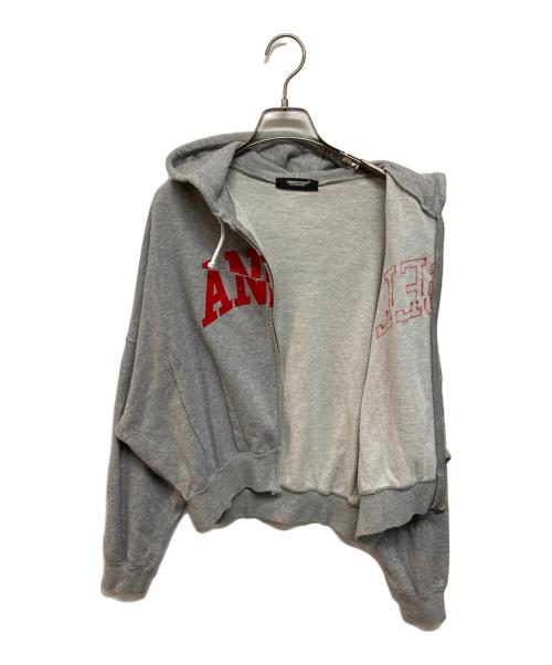 UNDERCOVER（アンダーカバー）UNDERCOVER (アンダーカバー) ジップアップANGELフーディー グレー サイズ:2の古着・服飾アイテム