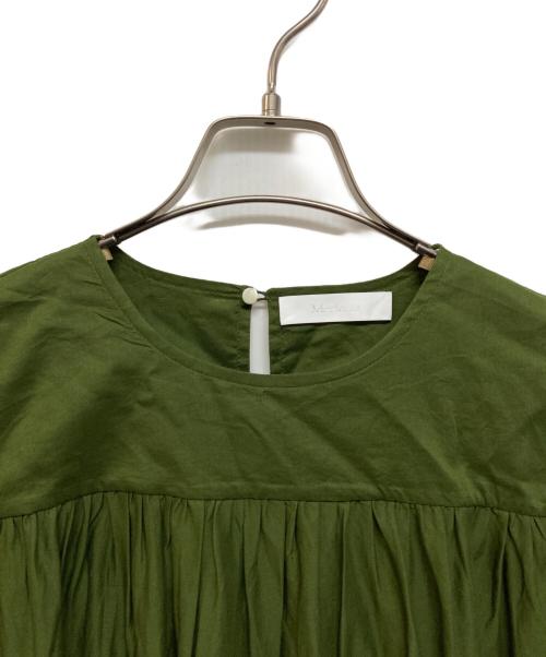 merlette（マーレット）merlette (マーレット) ソリマン ティアード ギャザー ミニ ワンピース カーキ サイズ:SIZE Sの古着・服飾アイテム