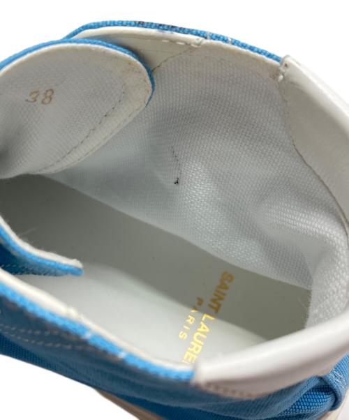 Saint Laurent Paris（サンローランパリ）Saint Laurent Paris (サンローランパリ) ミドルカットスニーカー ブルー サイズ:SIZE 38の古着・服飾アイテム