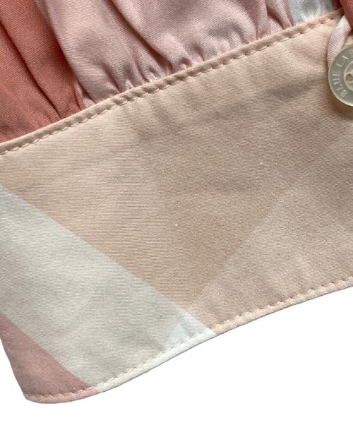 BLUE LABEL CRESTBRIDGE（ブルーレーベルクレストブリッジ）BLUE LABEL CRESTBRIDGE (ブルーレーベルクレストブリッジ) ウエストベルト付ブラウス ピンク サイズ:36の古着・服飾アイテム