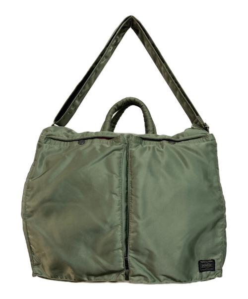 PORTER（ポーター）PORTER (ポーター) タンカー 2wayヘルメットバッグ セージグリーンの古着・服飾アイテム
