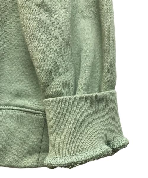 maison kitsune（メゾンキツネ）MAISON KITSUNE (メゾンキツネ) ハンドライティングコンフォートスウェットシャツ グリーン サイズ:Lの古着・服飾アイテム