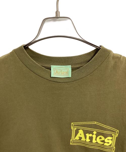ARIES（アリーズ）ARIES (アリーズ) Temple T-Shirt カーキ サイズ:Lの古着・服飾アイテム