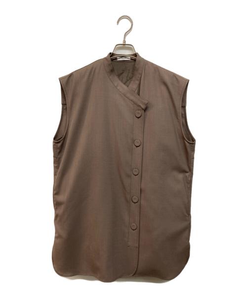 FEMMENT（ファモン）FEMMENT (ファモン) キルティングライナーノースリーブジャケット ブラウン サイズ:3の古着・服飾アイテム