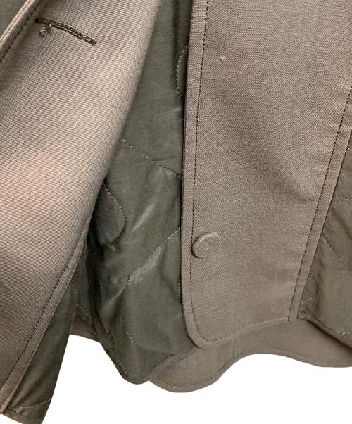 FEMMENT（ファモン）FEMMENT (ファモン) キルティングライナーノースリーブジャケット ブラウン サイズ:3の古着・服飾アイテム