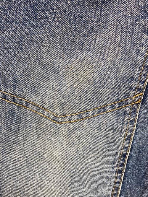 ACLENT（アクレント）ACLENT (アクレント) ソードステッチストレートデニムパンツ インディゴ サイズ:Mの古着・服飾アイテム