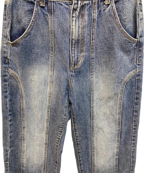 ACLENT（アクレント）ACLENT (アクレント) ソードステッチストレートデニムパンツ インディゴ サイズ:Mの古着・服飾アイテム