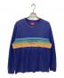 Supreme（シュプリーム）の古着「Shadow Stripe L/S Top」｜ネイビー