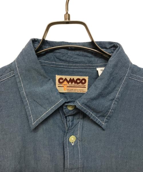 camco（カムコ）camco (カムコ) シャンブレーシャツ ブルー サイズ:SIZE Lの古着・服飾アイテム