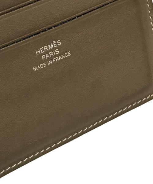 HERMES（エルメス）HERMES (エルメス) シチズンツイル コンパクト シルクインカードケース ブラウンの古着・服飾アイテム