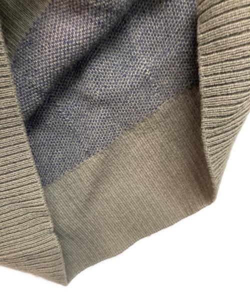 sacai（サカイ）sacai (サカイ) Chalk Stripe Knit Pullover オリーブ サイズ:1の古着・服飾アイテム