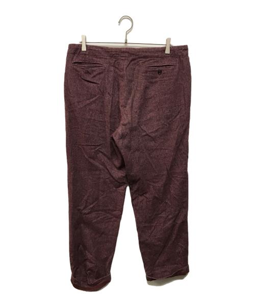 Maison Martin Margiela 10（メゾン マルタン マルジェラ 10）Maison Martin Margiela 10 (メゾン マルタン マルジェラ 10) 12AW シルクカシミヤブレンドドローコードスラックスパンツ レッド サイズ:Lの古着・服飾アイテム