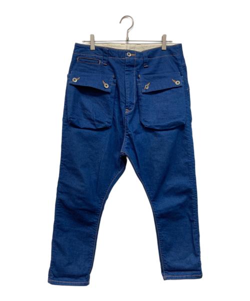 NATAL DESIGN（ネイタルデザイン）NATAL DESIGN (ネイタルデザイン) G55 Sarouel Flap Denim Pants ネイビー サイズ:32の古着・服飾アイテム