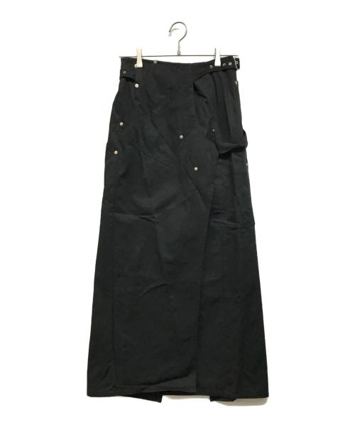 KEISUKEYOSHIDA（ケイスケヨシダ）KEISUKEYOSHIDA (ケイスケヨシダ) double knee skirt ブラック サイズ:Fの古着・服飾アイテム