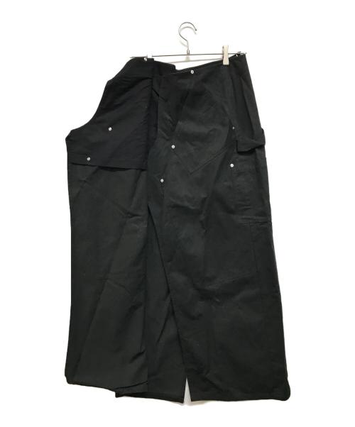 KEISUKEYOSHIDA（ケイスケヨシダ）KEISUKEYOSHIDA (ケイスケヨシダ) double knee skirt ブラック サイズ:Fの古着・服飾アイテム