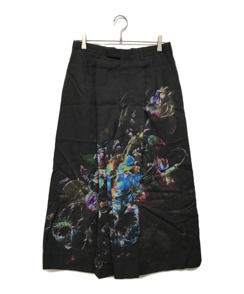 LAD MUSICIAN（ラッドミュージシャン）LAD MUSICIAN (ラッドミュージシャン) 2Tuck Cropped Wide Slacks ブラック サイズ:42の古着・服飾アイテム