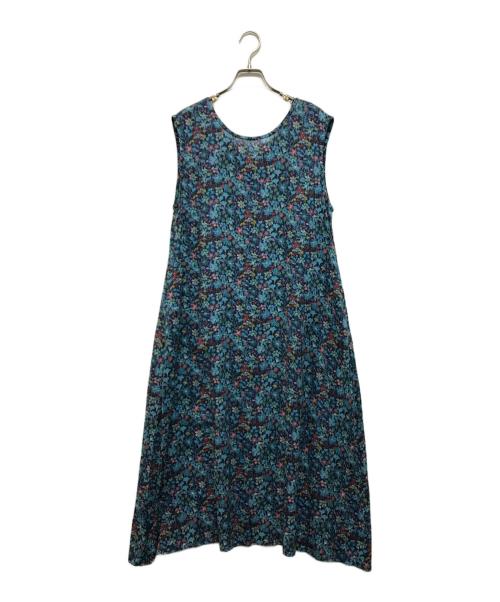 Shower Party（シャワーパーティー）Shower Party (シャワーパーティー) リバティプリントワンピース ネイビー サイズ:Freeの古着・服飾アイテム
