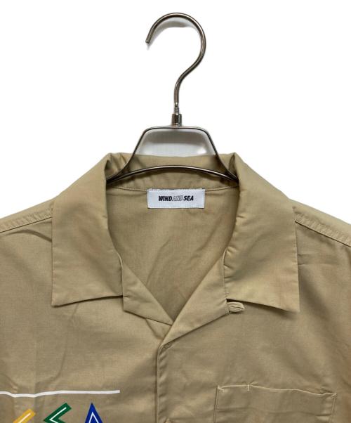 WIND AND SEA（ウィンダンシー）WIND AND SEA (ウィンダンシー) オープンカラーシャツ ベージュ サイズ:Mの古着・服飾アイテム