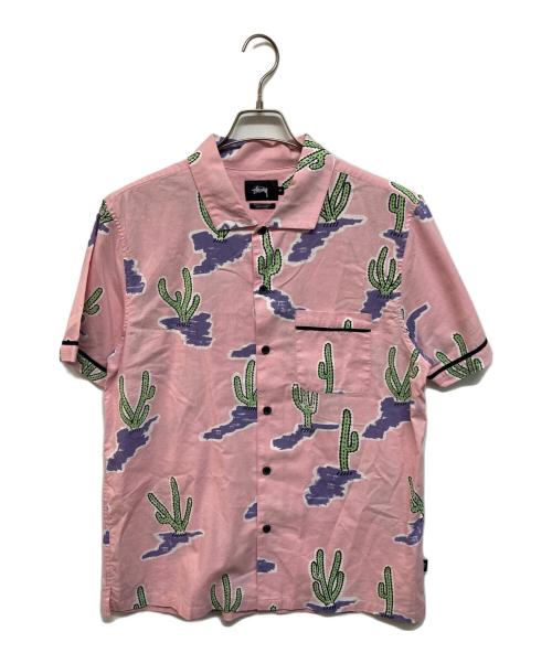 stussy（ステューシー）stussy (ステューシー) 半袖シャツ ピンク サイズ:Mの古着・服飾アイテム