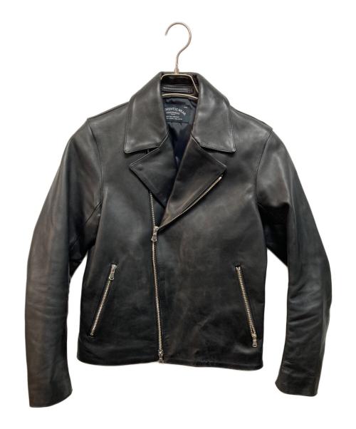 green label relaxing（グリーンレーベルリラクシング）green label relaxing (グリーンレーベルリラクシング) ソフトカウ ダブル ライダース ブラック サイズ:Mの古着・服飾アイテム