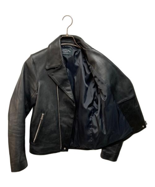 green label relaxing（グリーンレーベルリラクシング）green label relaxing (グリーンレーベルリラクシング) ソフトカウ ダブル ライダース ブラック サイズ:Mの古着・服飾アイテム