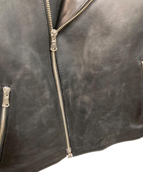 green label relaxing（グリーンレーベルリラクシング）green label relaxing (グリーンレーベルリラクシング) ソフトカウ ダブル ライダース ブラック サイズ:Mの古着・服飾アイテム