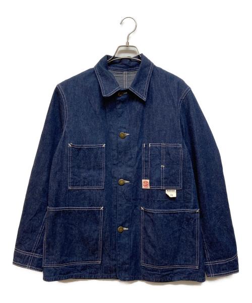 HEADLIGHT（ヘッドライト）HEADLIGHT (ヘッドライト) 10oz. BLUE DENIM WW II WORK COAT インディゴ サイズ:Mの古着・服飾アイテム