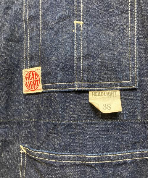 HEADLIGHT（ヘッドライト）HEADLIGHT (ヘッドライト) 10oz. BLUE DENIM WW II WORK COAT インディゴ サイズ:Mの古着・服飾アイテム