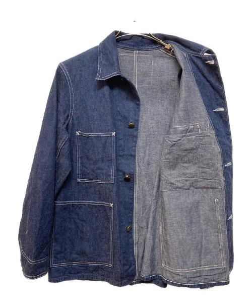 HEADLIGHT（ヘッドライト）HEADLIGHT (ヘッドライト) 10oz. BLUE DENIM WW II WORK COAT インディゴ サイズ:Mの古着・服飾アイテム